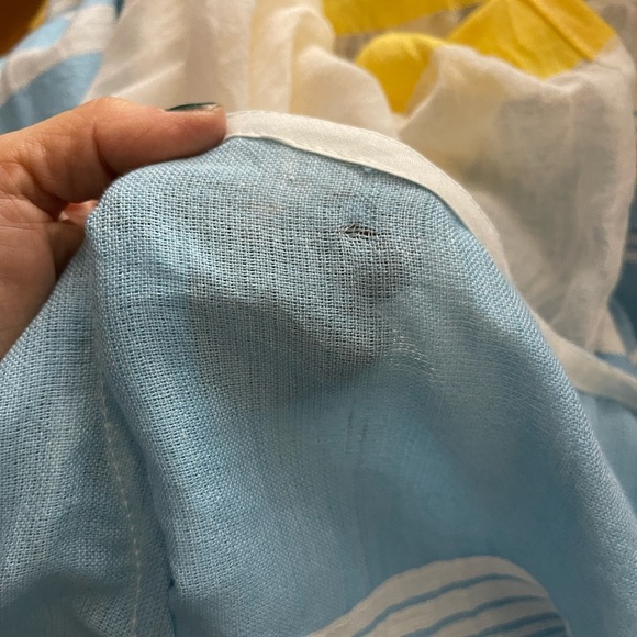 Lemlem Long Caftan Women’s Dress Large Cotton Blend Sleeveless Striped - Picture 5 of 8